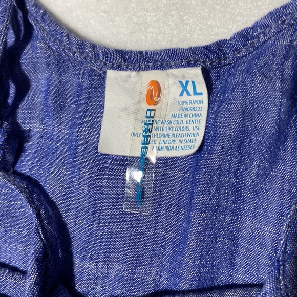 O’RAGEOUS Swim Cover Up. Lightweight. Adjustable Straps. Flirty Hi-Lo Hem. X-L. - Picture 3 of 10